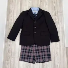山本寛斎　フォーマルスーツ　4点セット　120 男の子　ブラック