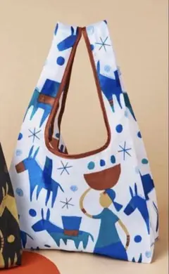 KALDI カルディ エコバッグ Helpers ブルー ノベルティ