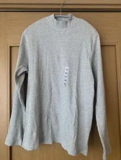 UNIQLOリブハイネックT グレー 3XL