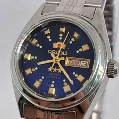 ◯美品 不働 ORIENT オリエント レディース 腕時計 自動巻 スリースターのサムネイル