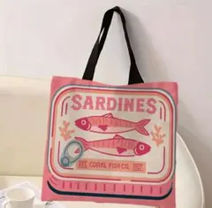 サーディン缶デザインエコバッグ 40cm