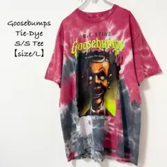 Goosebumps★グースバンプス★タイダイTシャツ★半袖★総柄★赤紫 系★L