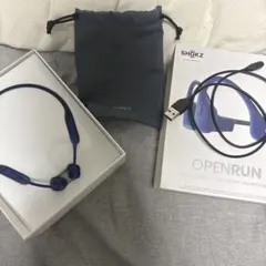 Shokz OpenRun 骨伝導イヤホン ブルー