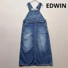 【EDWIN】 エドウィン デニム ジャンパースカート サロペットト Mのサムネイル