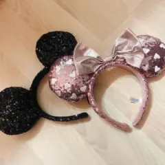 ディズニー ミッキー・ミニーカチューシャ ペアセット