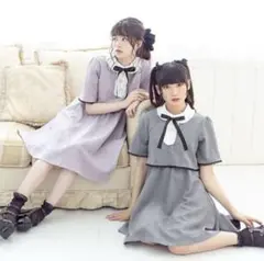 Dear My Loveディアマイラブ セットアップ風丸襟ワンピース♡のサムネイル
