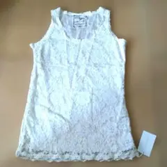 【新品】INGNI 生成り レース タンクトップ Mサイズ　裏地付き