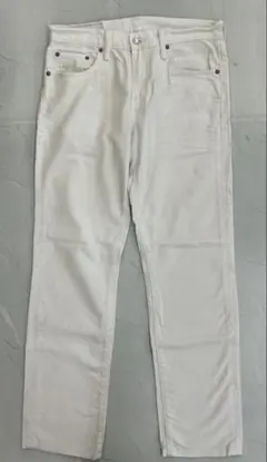 H578 Levi's リーバイス　511 W30 ホワイト　ストレートデニム