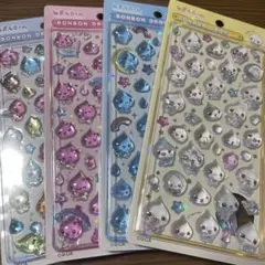 しずくちゃん ボンボンドロップシール 大 4種類セット