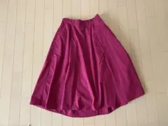 chocol raffine セミロング　タックフレアスカート 後ろゴム　M〜L