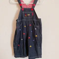 ミキハウスホットビスケッツ　デニムオーバーオール