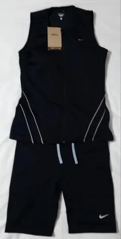 新品未使用タグ付 NIKE スイムウェア セットアップ L ブラックのサムネイル