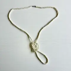 パール ネックレス ロング 美品 卒園式 卒業式 入学式 入園式 綺麗め