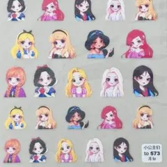 #573 極薄ネイルシール ステッカー プリンセス ディズニー 新品