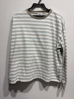 coen ストライプ 長袖Tシャツ Tシャツ　ロンT ボーダー　ユニセックス