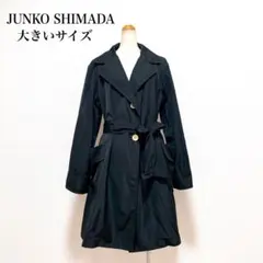 PART2 ジュンコシマダ ライトトレンチコート 黒 大きいサイズ 軽量 春秋のサムネイル