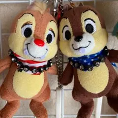 チップ&デール　ぬいぐるみバッチ