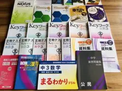 【ほぼ新品未使用】高校受験/中学3年生/問題集・教材セット/早稲アカ/解答付