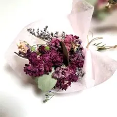e お花のある生活♡ドライフラワーブーケ スワッグ 長さ19cm