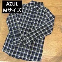 AZUL コットン長袖シャツ　Mサイズ