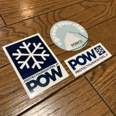 正規　【非売品含】　pow ステッカー　3枚