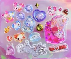 再出品！　トムジェリ　ウォーターシールボンボンドロップシール　など 20枚　⑦