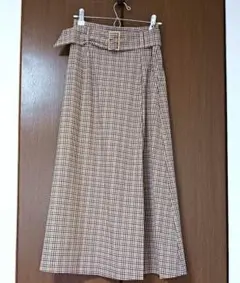 美品 オペークドットクリップ スカートチェック