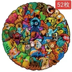 【新品】イタリアンブレインロット ネオン風 防水ステッカー52枚セット フレーク