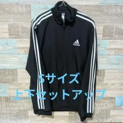 adidas ブラック ウインドブレーカー S