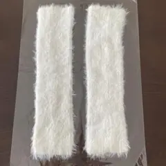 SHEIN レッグウォーマー　ホワイト☆ふわふわ