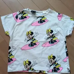 ZARA Disney ミニー サーフィン柄 Tシャツ 104cmのサムネイル