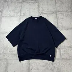 90s RussellAthletic USA製半袖スウェット紺ネイビー古着XL