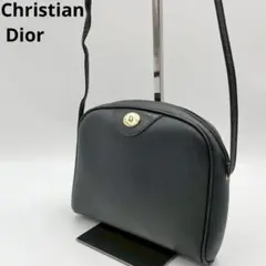 クリスチャンディオール　ハニカム柄　トロッター　ショルダーバッグ　ブラックのサムネイル
