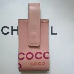 シャネルシュガーレットケース　キャンバス　レザー