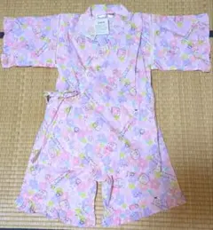 すみっコぐらし　甚平　120　フリル　花柄　女の子