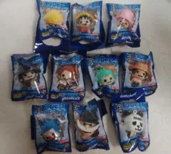 ワンピース ブロックコレクション ストラップ 10種セット/サントリーなっちゃん
