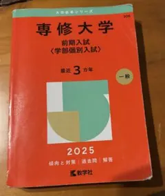 専修大学 前期入試 学部個別入試 2025 赤本
