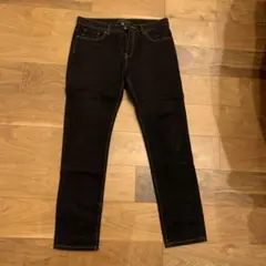 FOREVER21 ブラック スキニーデニム 33/32 美品 フォーエバー21