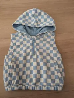 baby GAP/チェック柄フード付きパーカー/ 12-18ヶ月/80cm