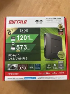 BUFFALO Wi-Fi 6 ルーター WSR-1800AX4P/DBK