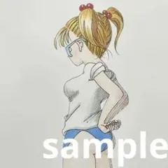 オリジナルアナログイラスト　③体育の時間