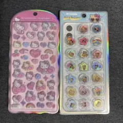 【国内正規品】ハローキティ コットンパフィーシール サンリオ ヒョウ柄　おはじき