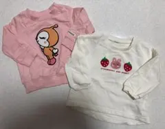 美品 ドキンちゃん うさぎ 薄手トレーナー 2点セット 80㎝