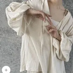 select MOCA by son ボリュームスリーブリネンスキッパーシャツ