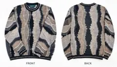 【美品】TUNDRA CANADA 3Dニット セーター メンズ XL 柄ニット