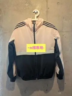 adidas ベピーピンク　ブラック　ブルゾン　ジャンパー