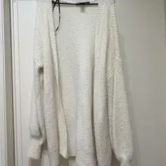 Forever 21 アイボリー ニットカーディガン S/M