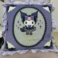 Sanrio×青木美沙子さんコラボ　Kuromi キャラクター クッション 紫