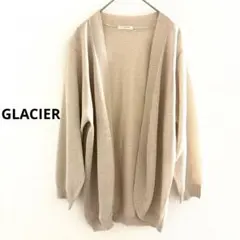 GLACIER 薄手　カーディガン　ベージュ　春　夏　M ガウン　羽織り　きれい