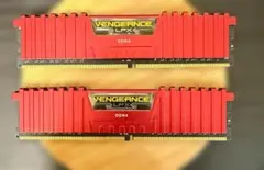 Corsair Vengeance LPX DDR4 メモリ レッド8gb ×2 - メルカリ